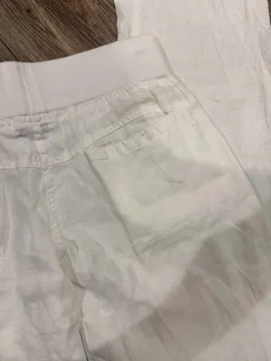 Allen Allen Linen Pants white  thumbnail 7
