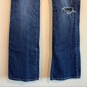 Abercrombie & Fitch Low Rise Distressed Bootcut Jeans Women’s Size: 26 thumbnail 3