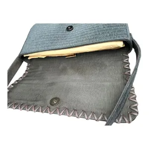 Stuart Weitzman Handbag Solid Green Textured Shoulder Bag Purse‎ with Dust Bag thumbnail 7