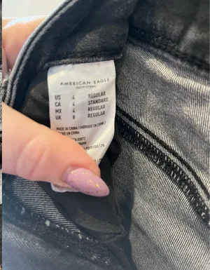 American Eagle NWOT Next Level Stretch Highest Rise Black Jegging Size 4 thumbnail 7
