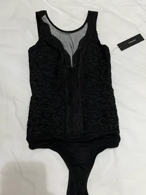 Cali Cantina Black Lace Bodysuit thumbnail 6