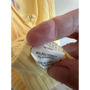 Pacsun Sun‎ Dress Size S Butter Yellow Strappy Back Mini Ribbed thumbnail 10