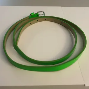 Coldwater Creek Womens XLG Skinny‎ Neon Green Belt Silver Buckle thumbnail 3