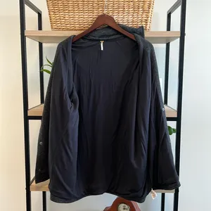 Free People Lined French Terry Long Anorak Peacoat Jacket/Pullover Cardigan, S thumbnail 8