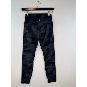 Lululemon Womens Leggings Black Align High Rise Camo Pull On Stretch Yoga Size 6 thumbnail 9
