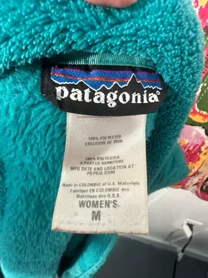 Patagonia Women’s Teal Green Full Zip Fleece Jacket Size Medium EUC thumbnail 7
