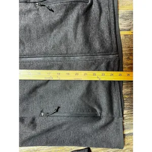 The North Face Womens Large Full Zip Softshell Fleece Jacket Heathered Dark Gray thumbnail 6