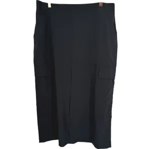 Athleta Brooklyn Heights High Rise Cargo Midi Skirt Black Size 16 Activewear thumbnail 4