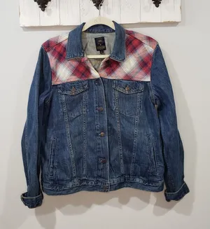 Gap x Pendleton 1969 Icon Denim Jacket Womens L Western Southwestern Collab thumbnail 1