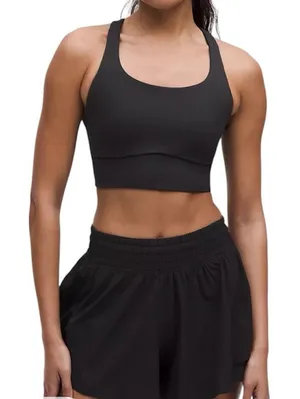 Urban Outfitters Size Medium Long-Line Black Bra thumbnail 1
