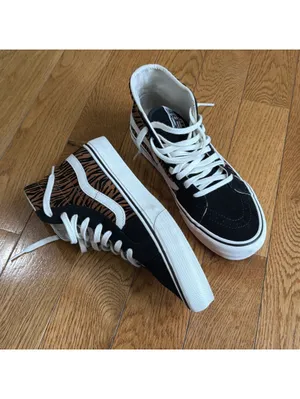 Size 8.5 US Men’s/ 10 W VANS Sk8-Hi 38 Decon S Animal Stripe Black Marshmallow thumbnail 5