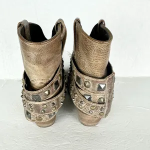 Corral Womens Studded Strap Ankle Boots Size 8.5 Saddle Brown Western Cowgirl thumbnail 3