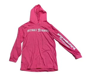 Detroit tigers pink out the park shirt with hood size medium thumbnail 1