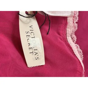 Y2K Pout By Victoria’s Secret Pink Sheer Mesh Lace Trim Cami Tank Top NWT L thumbnail 8