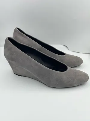 Vaneli suede wedge slip on gray pumps women’s Size 8 1/2M thumbnail 11