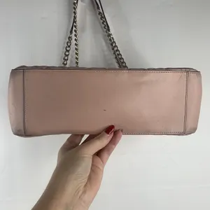 Kate Spade Large Shoulder Bag Briar Lane Quilted Emelyn Pink Leather Gold Chain thumbnail 6