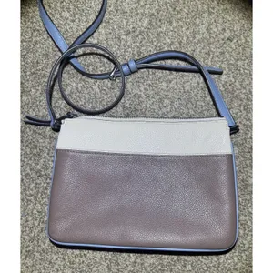 Kate Spade Crossbody Bag‎ Blue Brown Pebbled Leather thumbnail 2