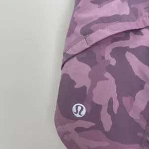 Lululemon Size 4 Tall Speed Up Shorts Pink Mauve Camo Running Workout Athletic thumbnail 3