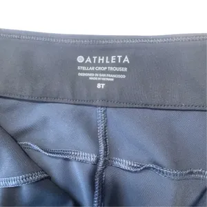 Athleta Stellar Crop Trouser Navy Blue Womens 8 Tall Stretch Luxury Travel Pants thumbnail 4