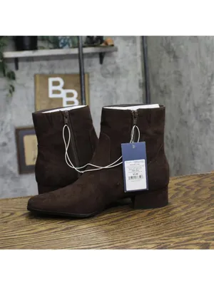 Universal Thread Block Heel Ankle Boots with Memory Foam Insole Brown 6.5W thumbnail 7