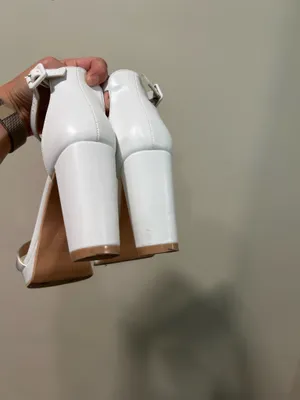 White Sandal Heels size 8 thumbnail 4