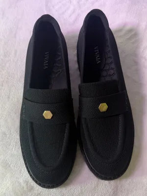 Vizzano Black Knit Penny Loafers for Women thumbnail 4