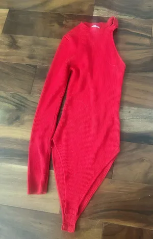 Gianni Bini red bodysuit thumbnail 1