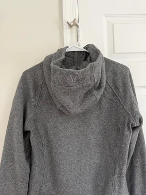 Lululemon Women's Scuba Full-Zip Hoodie Heathered Gray 8 Cozy Athleisure Yoga thumbnail 5