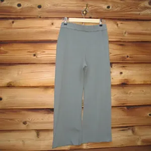Green Soft Touch Wide Leg Pants Green Size M thumbnail 5