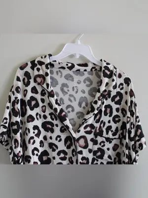 Stars Above Leopard Print Pajama Set Size XXL thumbnail 4