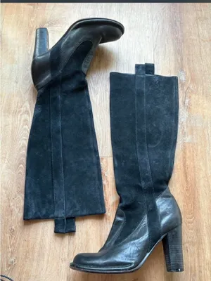 Frye villager black boot thumbnail 1