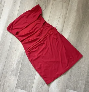 White Fox Dress strapless cutout mini womens Red medium going out clubbing sexy thumbnail 1