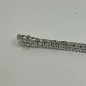 Jewelry by Lyra Moissanite Tennis Bracelet Silver 4mm 7 Inch Brand New VVS1 Crazy Shine No Pass thumbnail 6