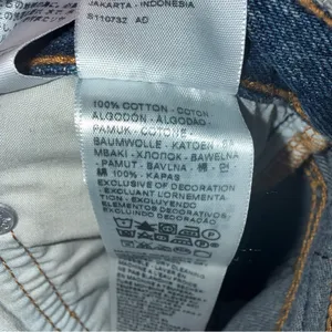 NWT Levi’s Front‎ Slit Maxi Denim Skirt Size 24 Preppy thumbnail 5
