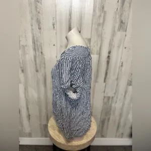 Stripped blouse Blue Size XL thumbnail 2