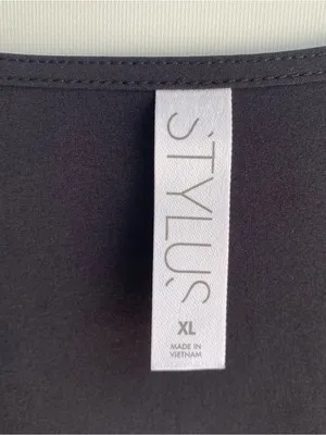 Stylus black sleeveless jumpsuit casual athleisure lightweight jogger pant XL thumbnail 5
