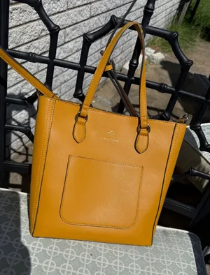 Nanette Lepore Mustard Yellow Tote Bag - Structured Everyday Carry thumbnail 1
