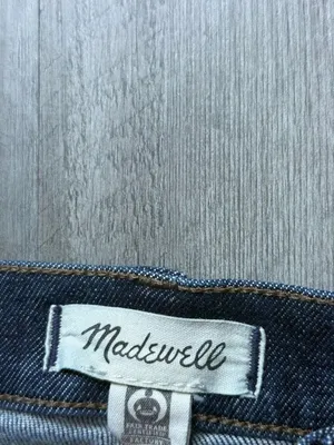 Madewell Mid Rise Stovepipe Jeans Dark Wash 25” Waist thumbnail 3