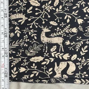 Kappahl Navy Cream Animal Print Pajama Pants Cotton Elastane Small‎ Swedish EUC thumbnail 3
