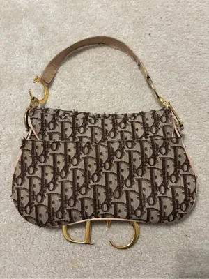 Christian Dior Vintage Pink and Brown Saddle Bag RARE thumbnail 11