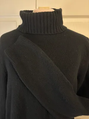 Black Gap Turtleneck Sweater Dress L Tall thumbnail 3
