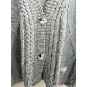 Taylor Swift The Tortured Poets Department Gray Button Down Cardigan Size M/L thumbnail 10