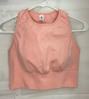 NWOT 90 degree by‎ reflex women’s pink racerback padded sports bra activewear M thumbnail 1