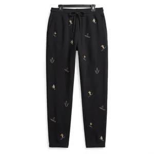Lou & Grey sweatpants black embroidered small thumbnail 3