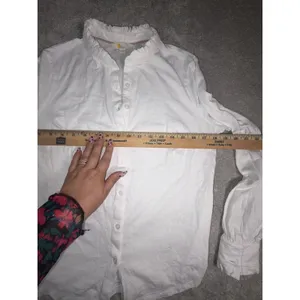 Boden white cotton ruffle thumbnail 8