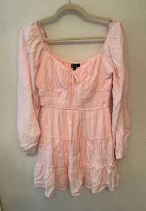 TJ Maxx Pink Long Sleeve Mini Dress thumbnail 1