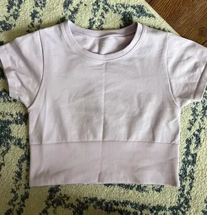 Aerie Offline Purple Seamless Crop Top thumbnail 2