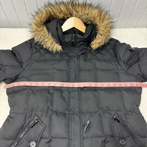 Ralph Lauren‎ Black Puffer Jacket with Faux Fur Trim thumbnail 8