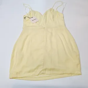 Superdown Diana Mini Dress in Light Yellow LArge thumbnail 13
