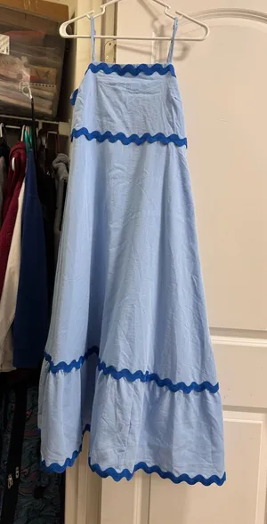 Ric rac dress Blue thumbnail 1